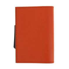 Porte carte Cascade Slim, Aluminium orange et cuir orange, Ogon Design. Ogon Designs 2