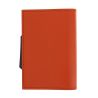 Porte carte Cascade Slim, Aluminium orange et cuir orange, Ogon Design. Ogon Designs