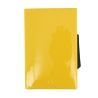 Porte carte Cascade slim Glossy, Aluminium et cuir venis jaune citron, Ogon Design. Ogon Designs