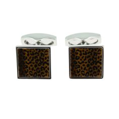Boutons de manchette, Safari, imprimé léopard, Simon Carter Simon Carter