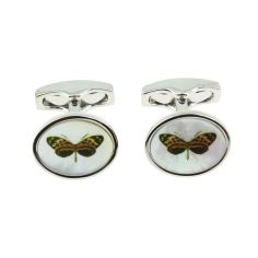 Boutons de manchette, Botanique, Papillons, Simon Carter Simon Carter