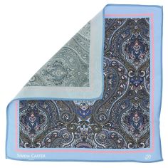 Pochette Simon Carter, Paisley Bleu Simon Carter 2