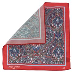 Pochette Simon Carter, Paisley rouge Simon Carter 2