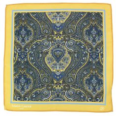 Pochette Simon Carter, Paisley jaune Simon Carter