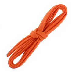 lacets sneaker, plats et large en coton, Orange mandarine Les Lacets Français