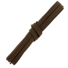lacets sneaker, plats et large en coton, Chocolat Les Lacets Français 2