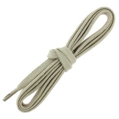 lacets sneaker, plats et large en coton, Beige Crémant Les Lacets Français