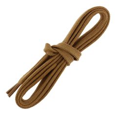 lacets sneaker, plats et large en coton, Marron Chameau Les Lacets Français