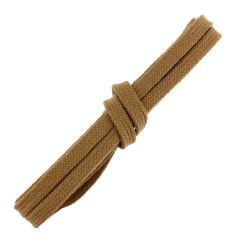 lacets sneaker, plats et large en coton, Marron Chameau Les Lacets Français 2