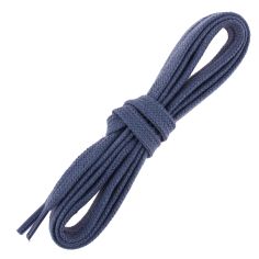 lacets sneaker, plats et large en coton, Bleu Plomb Les Lacets Français