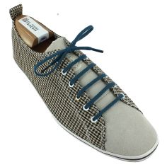 lacets plats 5mm coton, Bleu Artic Les Lacets Français 2