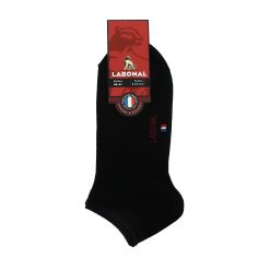 Mini socquettes unie Jersey Bambou noir Labonal 2