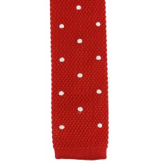 Cravate Tricot à pois. Elton rouge Clj Charles Le Jeune 2