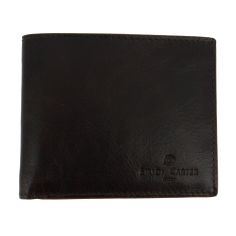 Portefeuille Bords Cannelle, en cuir marron foncé, Simon Carter London Simon Carter 2