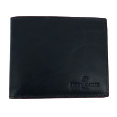 Portefeuille Bords rouges, en cuir Bleu marine, Simon Carter London Simon Carter 2