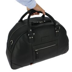 Sac De Voyage En Cuir Noir, Folkstone, Simon Carter London. Simon Carter 2