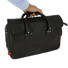 Sac Business, en cuir marron, Lewes, Simon Carter London. Simon Carter 2