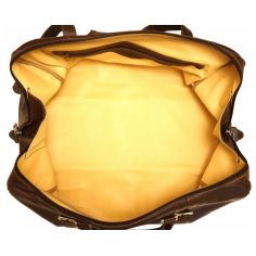 Sac De Voyage En Cuir Marron Foncé, Fortunato. Tony Et Paul. Tony & Paul 2