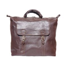 Sac De Voyage En Cuir Marron Foncé, Weekender. Tony Et Paul. Tony & Paul 2
