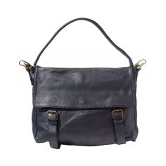 Sac bandoulière Freestyle, en cuir noir. Tony et Paul. Tony & Paul 2