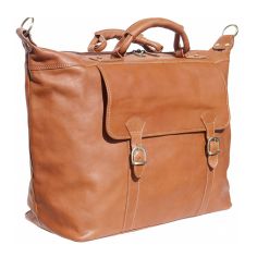 Sac De Voyage En Cuir Marron Clair, Weekender. Tony Et Paul. Tony & Paul