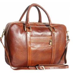 Sacoche En Cuir Marron, Gianpaolo. Tony Et Paul. Tony & Paul