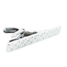 Pince à cravate Slim 4cm Alabama argentée tartan Clj Charles Le Jeune 2