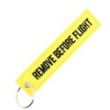 Porte clés Yellow Remove before flight Clj Charles Le Jeune Porte clés