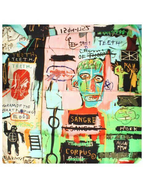 Carré 90 Basquiat In Italian Brochier Soieries 1890
