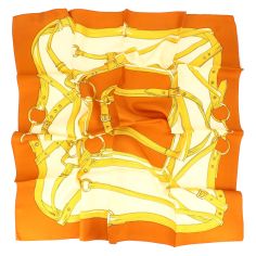 Carré 90 Classique Sellier Sangle Brochier Soieries 1890 2