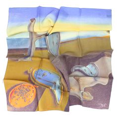 Carré 90 Dali La persistance de la mémoire Brochier Soieries 1890 2