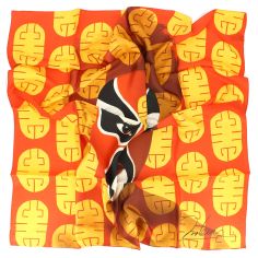 Carré 90 Orlan Self-hybridation Opéra de Pékin n°1 Brochier Soieries 1890 2