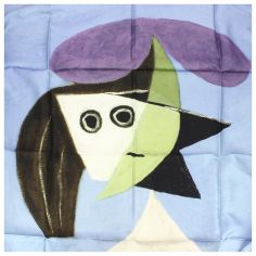 Carré 90 Picasso Femme au Chapeau Brochier Soieries 1890