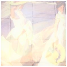 Carré 90 Sorolla Promenade au bord de Mer Brochier Soieries 1890