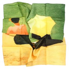 Carré 90 Vallotton Sur la plage Brochier Soieries 1890 2