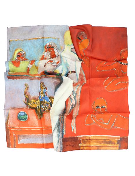 Carré 90 Van Dongen Amusement Brochier Soieries 1890