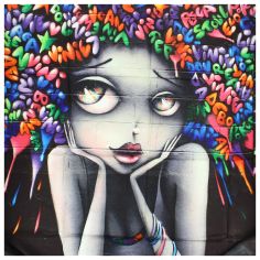 Carré 90 Vinie Des Bubbles plein la tête Brochier Soieries 1890