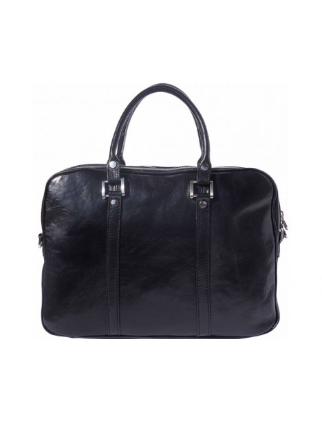 Serviette En Cuir De Veau Noir, Voyage Business. Tony Et Paul. Tony & Paul