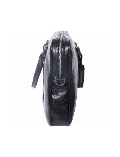 Serviette En Cuir De Veau Noir, Voyage Business. Tony Et Paul. Tony & Paul