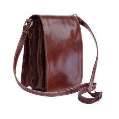 Besace en cuir de veau marron, Mirko. Tony et Paul. Tony & Paul