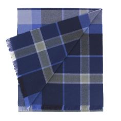 Echarpe Ullapool en pure laine d'Australie, Bleu Tony & Paul 2