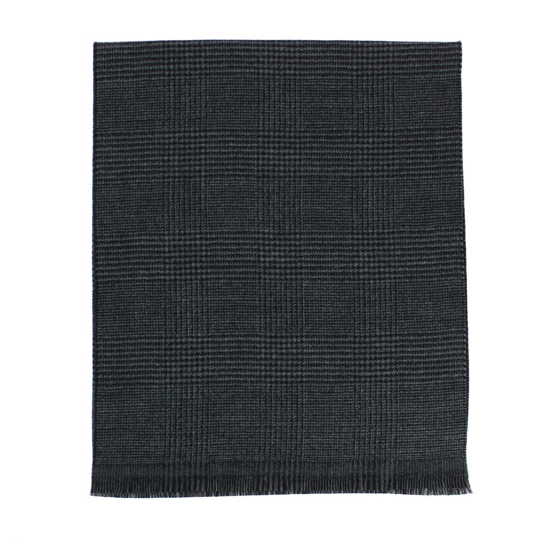 Echarpe Stirling noire en laine, Bicolore. Tony & Paul