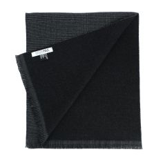 Echarpe Stirling noire en laine, Bicolore. Tony & Paul 2