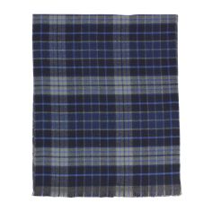 Echarpe Aberdeen Tartan Bleu marine en laine. Tony & Paul