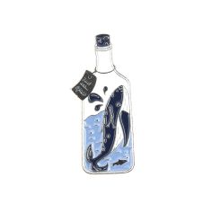 Pin's Baleine en bouteille Clj Charles Le Jeune
