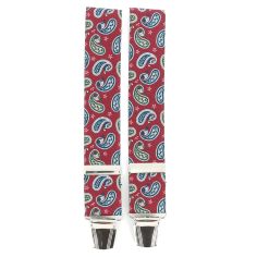 Bretelles Tony et Paul, Paisley imprimé Bordeaux Tony & Paul