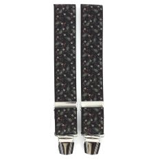 Bretelles Tony et Paul, mini Paisley imprimé noir Tony & Paul