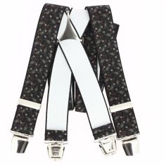 Bretelles Tony et Paul, mini Paisley imprimé noir Tony & Paul 2