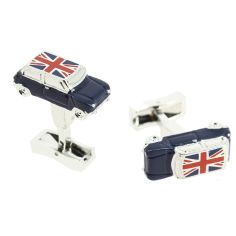 Boutons de manchette, Mini Bleu et toit union jack, Simon Carter Simon Carter