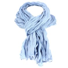 Chèche coton Dakar, ciel gris Bleuté Clj Charles Le Jeune